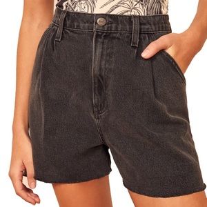 Reformation Isabelle Pleated Shorts